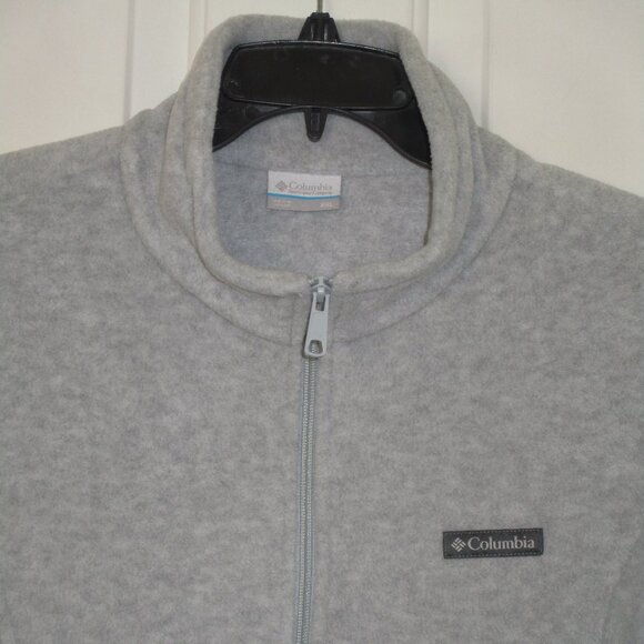Columbia Womens Sleeveless Full Zip Lt. Gray Fleece Vest NWOT - Size XXL - Picture 2 of 2